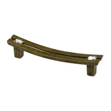 Меблева ручка CD 6710/64 AB-K старе золото із кристалом ДС