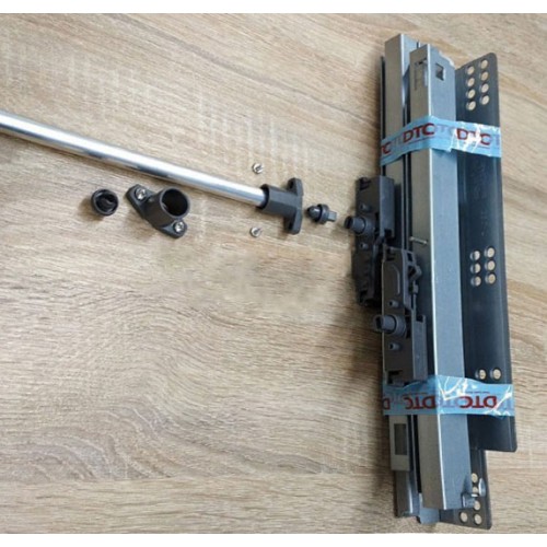 Синхронізатор для напрямних Tip-on L=1100мм для серії HT HT0FH02 (втулка 2шт+тримач 2шт+саморіз3*6мм4шт) - 65679