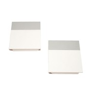 Накладки лифта подъёмного SQ белые + светло-серая полоса SQJS01A комплект левая + правая