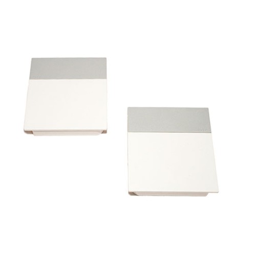 Накладки лифта подъёмного SQ белые + светло-серая полоса SQJS01A комплект левая + правая - 84757