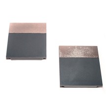 Накладки підйомного ліфта SQ сірі + смуга матовий нікель SQJS01D комплект ліва + права