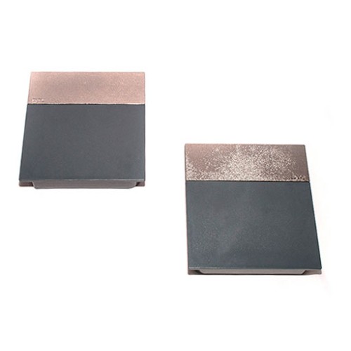 Накладки лифта подъёмного SQ серые + полоса матовый никель SQJS01D комплект левая + правая - 84759