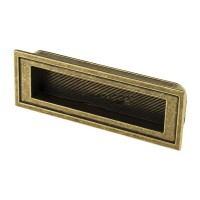 Мебельная ручка D-105/96 G4 бронза старая ручка-врезная DC (SL)