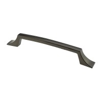 Мебельная ручка DL 41/128 G22 серебро черное ручка-дуга DC (SL)