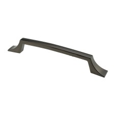 Меблева ручка DL 41/128 G22 срібло чорне ручка-дуга DC (SL)