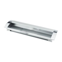 Меблева ручка DU 08AL/160 G2 алюміній/хром ручка-врізна DC (OL)