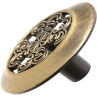 Меблева ручка K-106 AB латунь ручка-кнопка DC (SL)