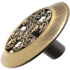 Меблева ручка K-106 AB латунь ручка-кнопка DC (SL)