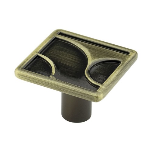 Меблева ручка KR 15 AB латунь ручка-кнопка DC (SL) - 17836