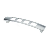 Меблева ручка DRR 08/128 G6 хром матовий (алюміній) ручка-дуга DC (OL)