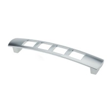 Меблева ручка DRR 08/128 G6 хром матовий (алюміній) ручка-дуга DC (OL)