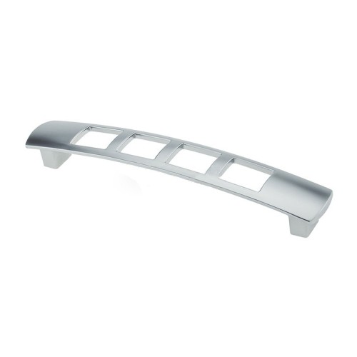 Меблева ручка DRR 08/128 G6 хром матовий (алюміній) ручка-дуга DC (OL) - 18393