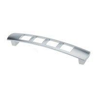 Меблева ручка DRR 08/128 G6 хром матовий (алюміній) ручка-дуга DC (SL)