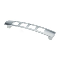 Меблева ручка DRR 08/128 G6 хром матовий (алюміній) ручка-дуга DC (SL)