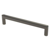 Меблева ручка DL 42/128 G22 срібло чорне ручка-дуга DC (SL)