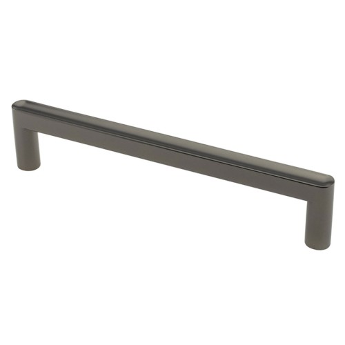 Мебельная ручка DL 42/128 G22 серебро черное ручка-дуга DC (SL) - 84002