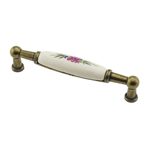 Меблева ручка DP 216/96 G4/MLK6 бронза стара/троянда червона (DP 21/96 G4/06M) ручка-дуга DC (SL) - 19244