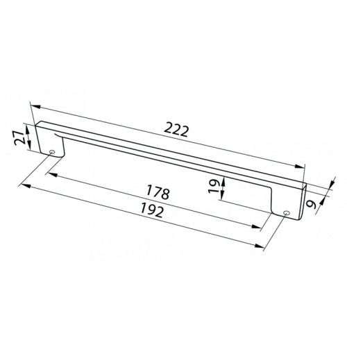 Меблева ручка D-705/192 G2 хром ручка-дуга DC (OL) - 18107