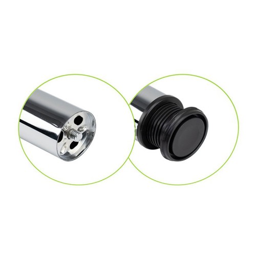 Опора для столу 820*60 мм G2 хром сталеве верхнє кріплення DC SL - 15454