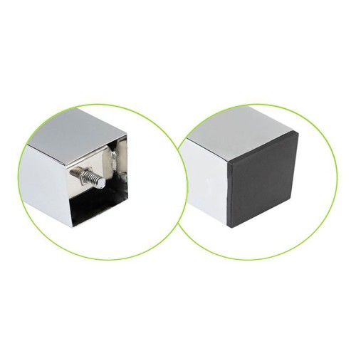 Опора для стола 710 60*60 мм квадратная G6 хром матовый алюминий сталь. верхнее крепление NG 710-KW 1 DC SL - 15457