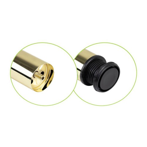 Опора для столу 710*60 мм G3 золото сталеве верхнє кріплення DC SL - 15434