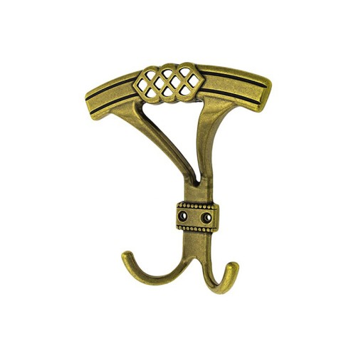 Крючок мебельный W-122 G4 бронза старая DC SL - 17614