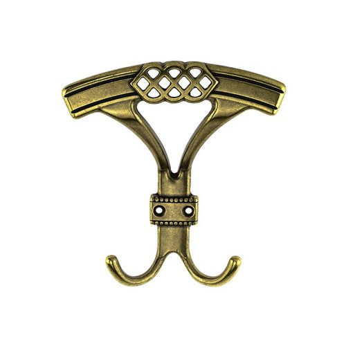 Крючок мебельный W-122 G4 бронза старая DC SL - 17614