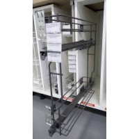 Корзина боковая cargo mini 200 L-450 метал графит VARIANT MULTI Rejs ( без напрямних )  WE03.7419.01.924