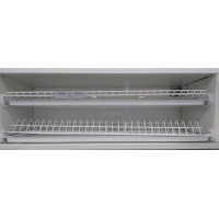 Сушка для посуды 600 мм, с термопластическим покрытием (белая с 2-мя поддон)