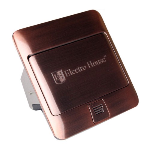 Розетка врізна для підлоги із заземленням +2USB - EH-F007