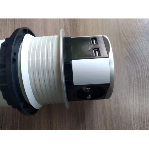 Компактна меблева розетка EH-AR-302 - EH-AR-302