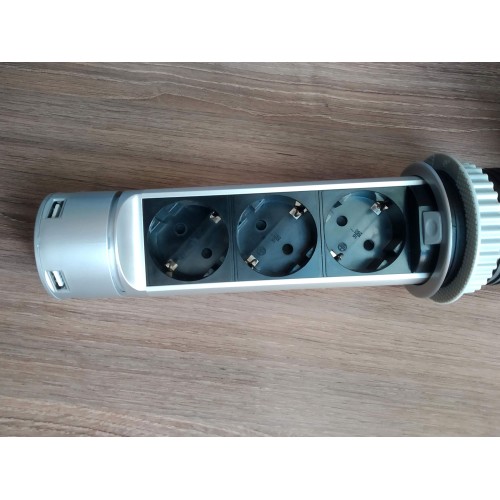 Компактна меблева розетка EH-AR-303 - EH-AR-303