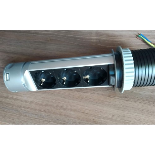 Компактна меблева розетка EH-AR-303 - EH-AR-303