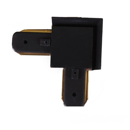 Конектор для трекового LED світильника кутовий чорний - EH-TC-0004