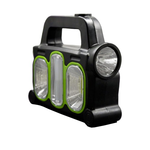 Ліхтарик з акумулятором та сонячною батареєю EH-FLSG-01, зелений - EH-FLSG-01