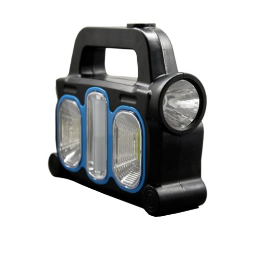 Ліхтарик з акумулятором та сонячною батареєю EH-FLSB-02, синій - EH-FLSB-02