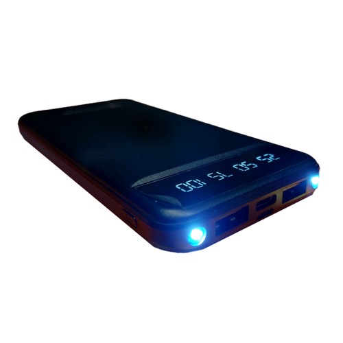 Power Bank EH-P-01-B 10000 mAh з ліхтариком та Type-C, чорний - EH-P-01-B
