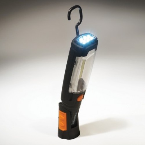 Фонарик оранжевый ручной с крючком - TS-1108