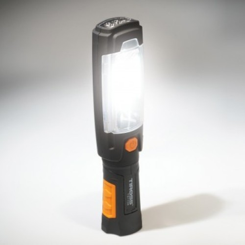 Фонарик оранжевый ручной с крючком - TS-1108