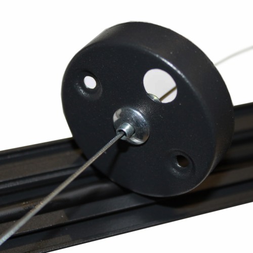 LED світильник офісний чорний 40Вт SMD5730, 3000K/4000K/6000K, 3200 Лм - EH-OFL-40W