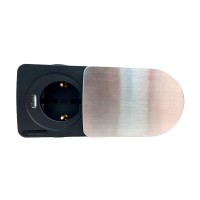 Компактна меблева розетка 1 x 16 А, 1 x USB 2,1 А, провід 3 x 1.5 mm²