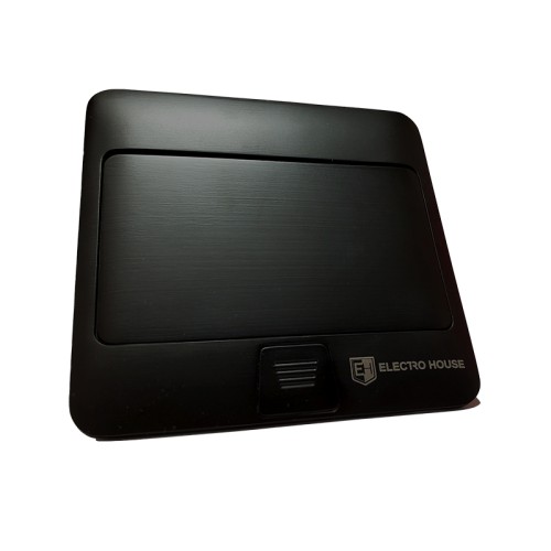 Розетка врізна для підлоги Чорна 16 А + 2 USB 2,1 А IP44 - EH-F010