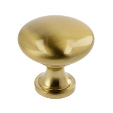 Ручка кнопку GTV TERNI d 30 мм Золота латунь