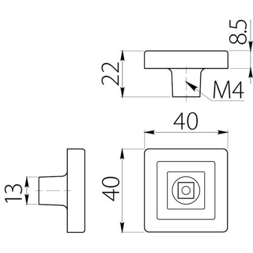 Ручка дитяча гумовий квадрат - um-kid-f-001