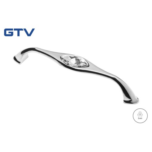 Ручка UZ-BIANC (хром 128 мм) - UZ-BIANC-128-01