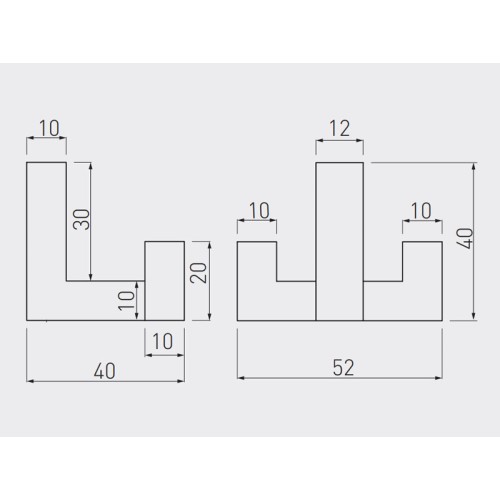 Гачок меблевий GTV K2202 подвійний Сталь - WZ-K2202-06