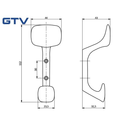 Гачок TOLED С0 Хром - WZ-TOLED-C0-01