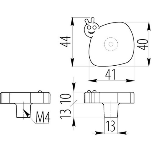 Ручка дитяча гумовий равлик - um-kid-b-001