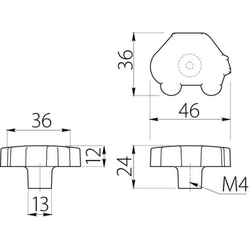 Ручка дитяча гумова машинка - um-kid-d-001