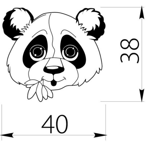 Ручка дитяча гумова панда - um-kid-u-001